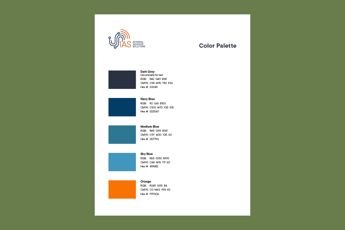 Integral Advance Solutions color palette image
